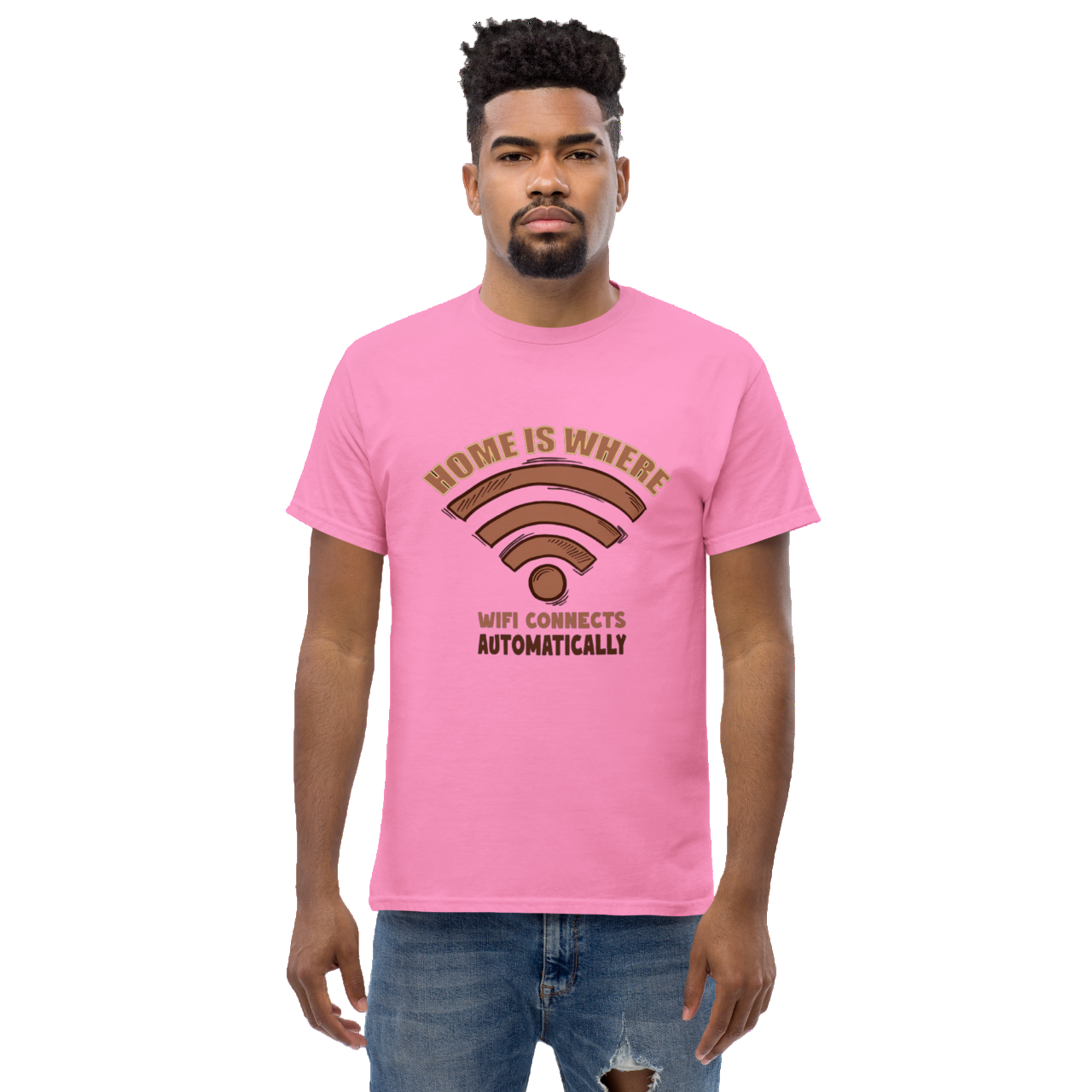 Home Is Where The WiFi Connects: Men's Classic Tee