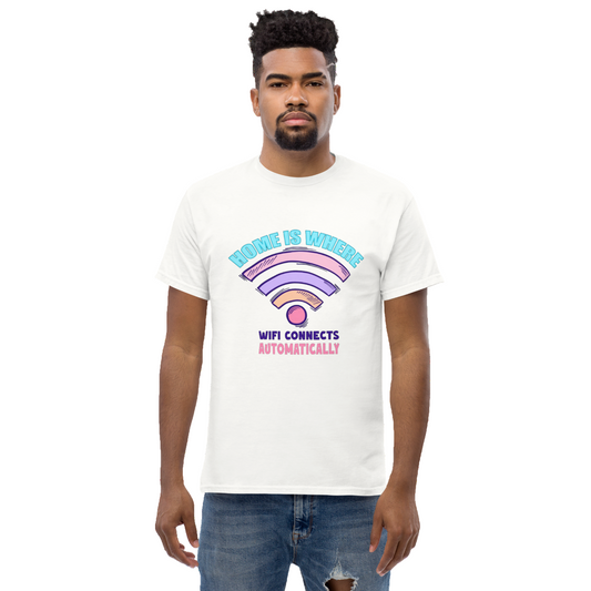 Home Is Where WiFi Connects Automatically: Basic Softstyle Tee