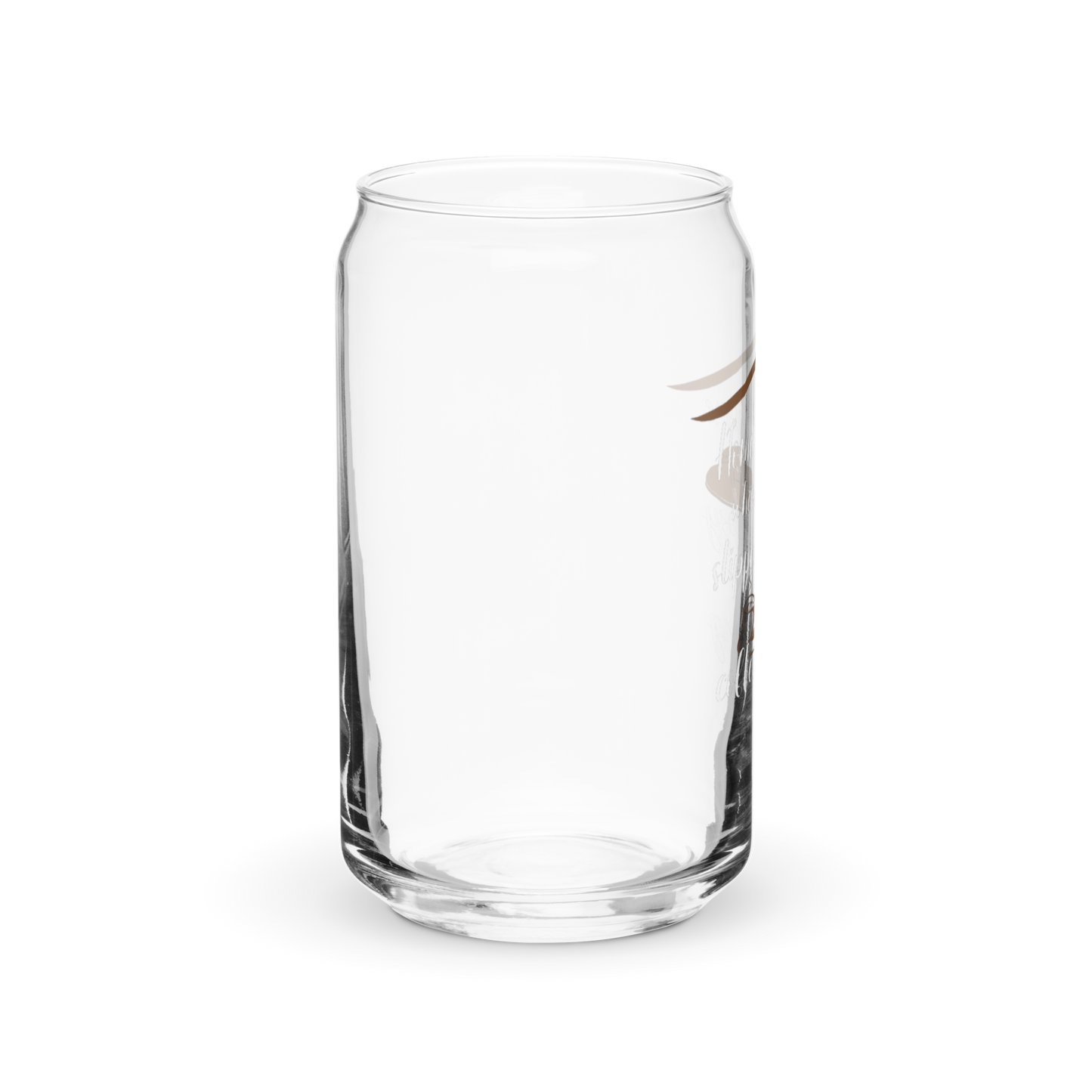 a clear glass with a black background