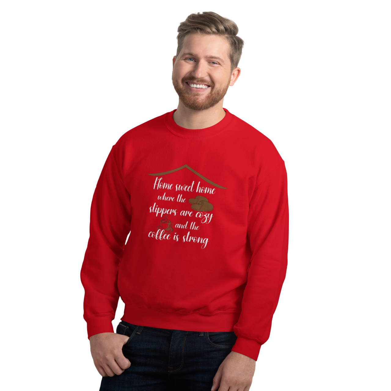 Home Sweet Home: Men's Crew Neck Sweatshirt