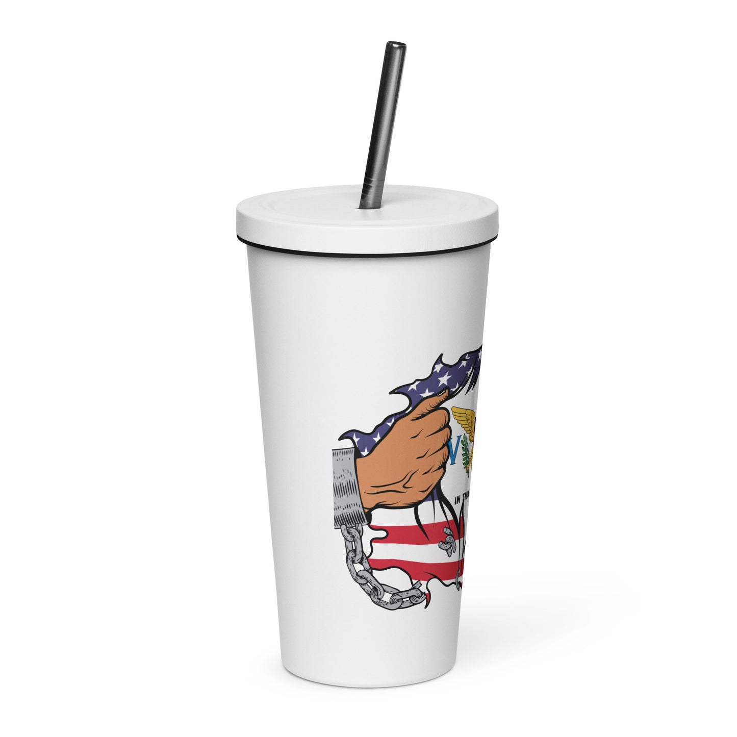 Virgin Islands Breeze: Insulated Tumbler with Straw