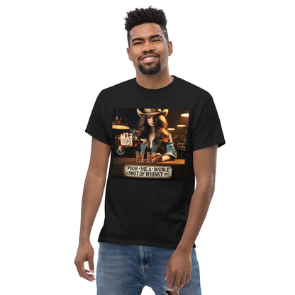 Men's Double Shot Whiskey Charm Tee