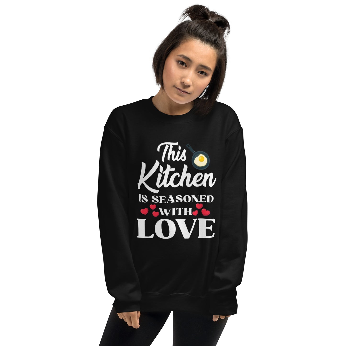 Kitchen is Love: Women's Cozy Classic Sweatshirt