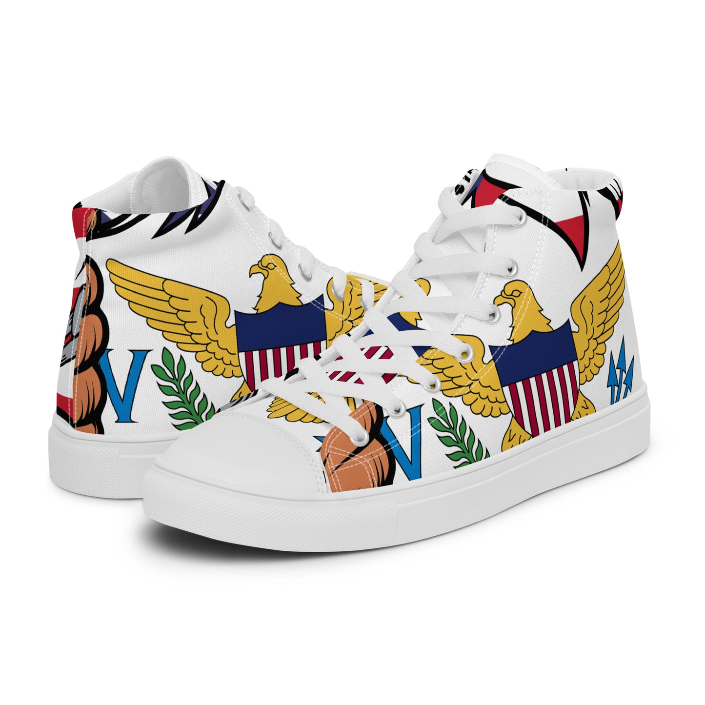 Tropical Flair: 'In This Muddascunt' Virgin Islands Women's High-Tops