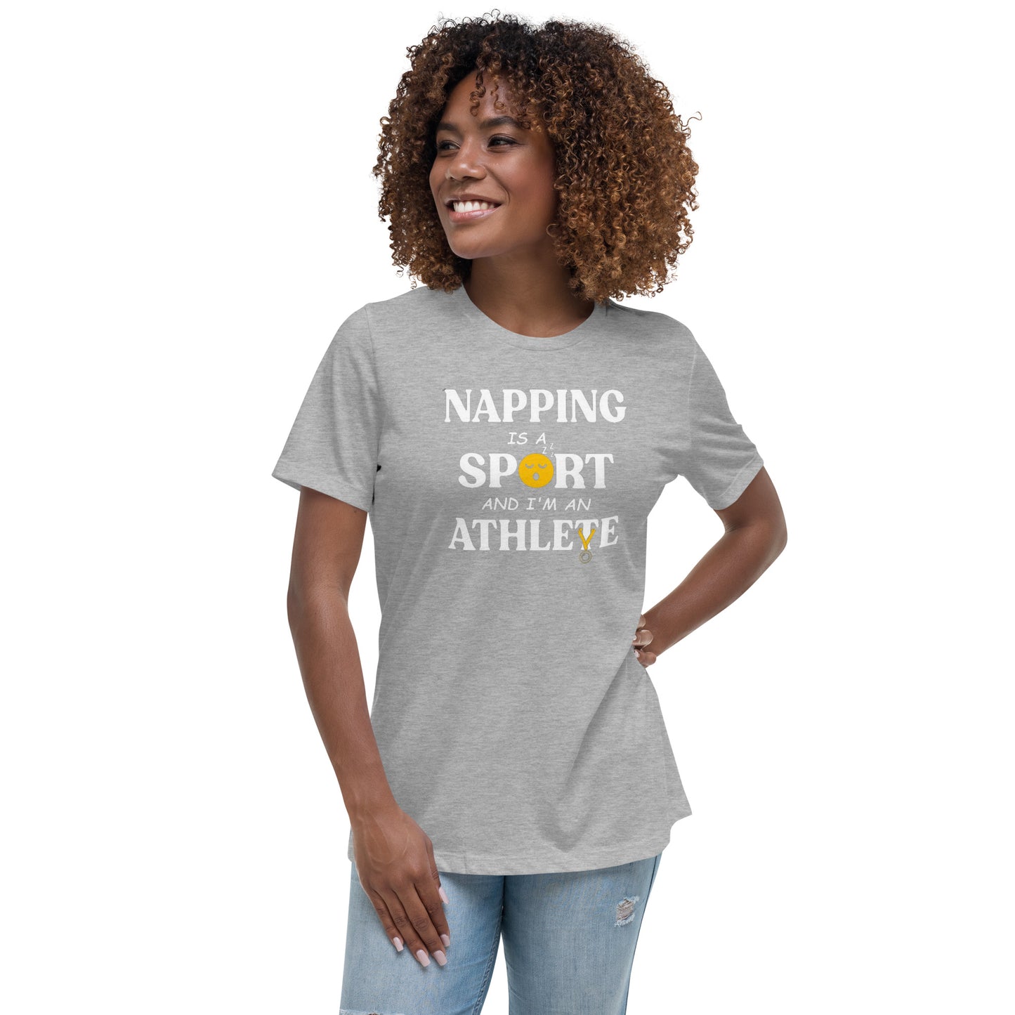 Napping is a Sport: Women's Ultra-Soft Relaxed Tee