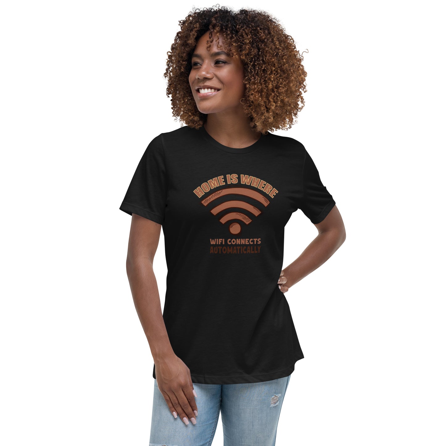 Home is Where the WiFi Is: Women's Relaxed Comfort Tee