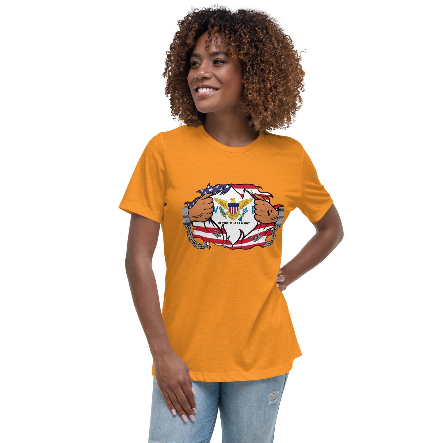 Island Whisper: Virgin Islands Women's Relaxed Tee