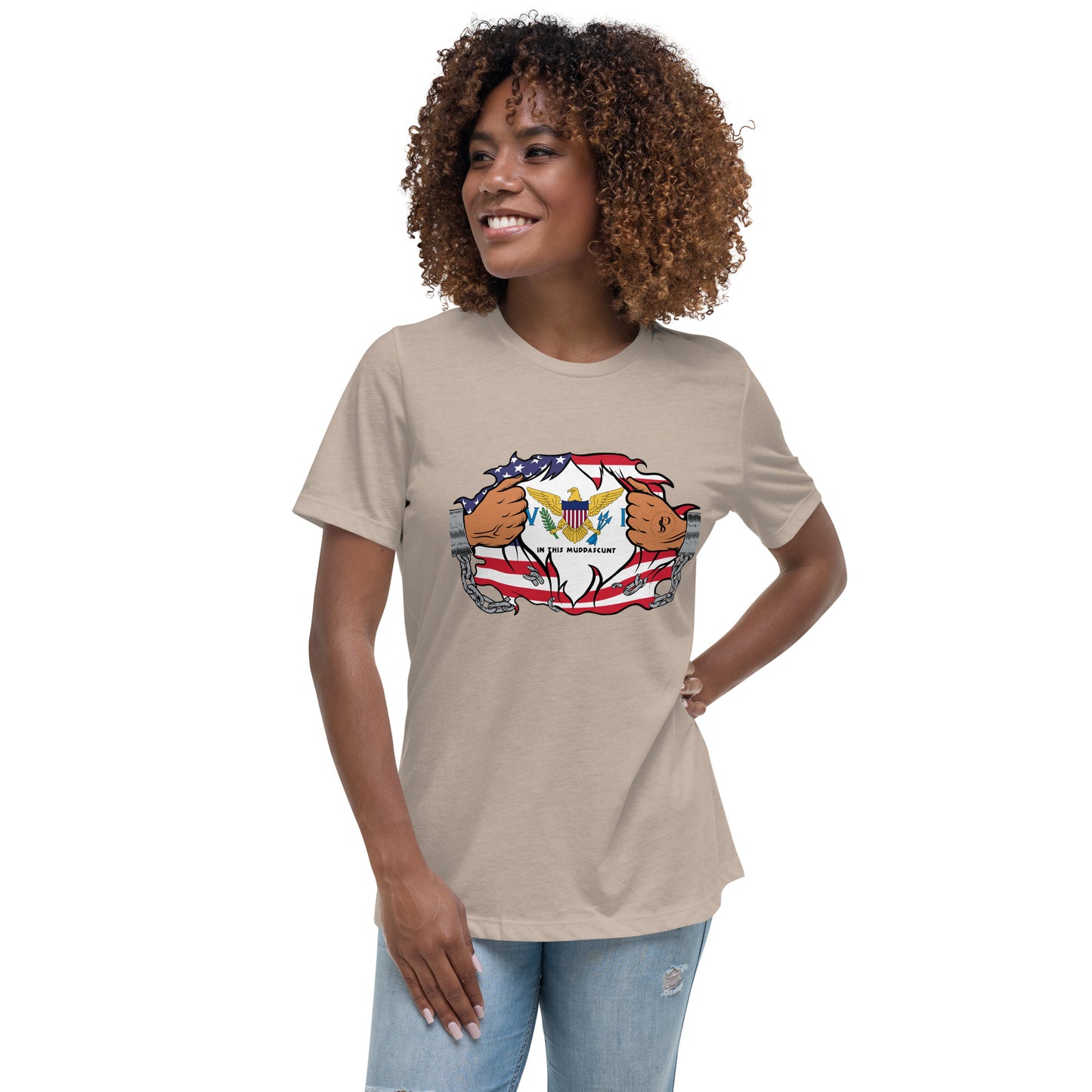 Island Whisper: Virgin Islands Women's Relaxed Tee