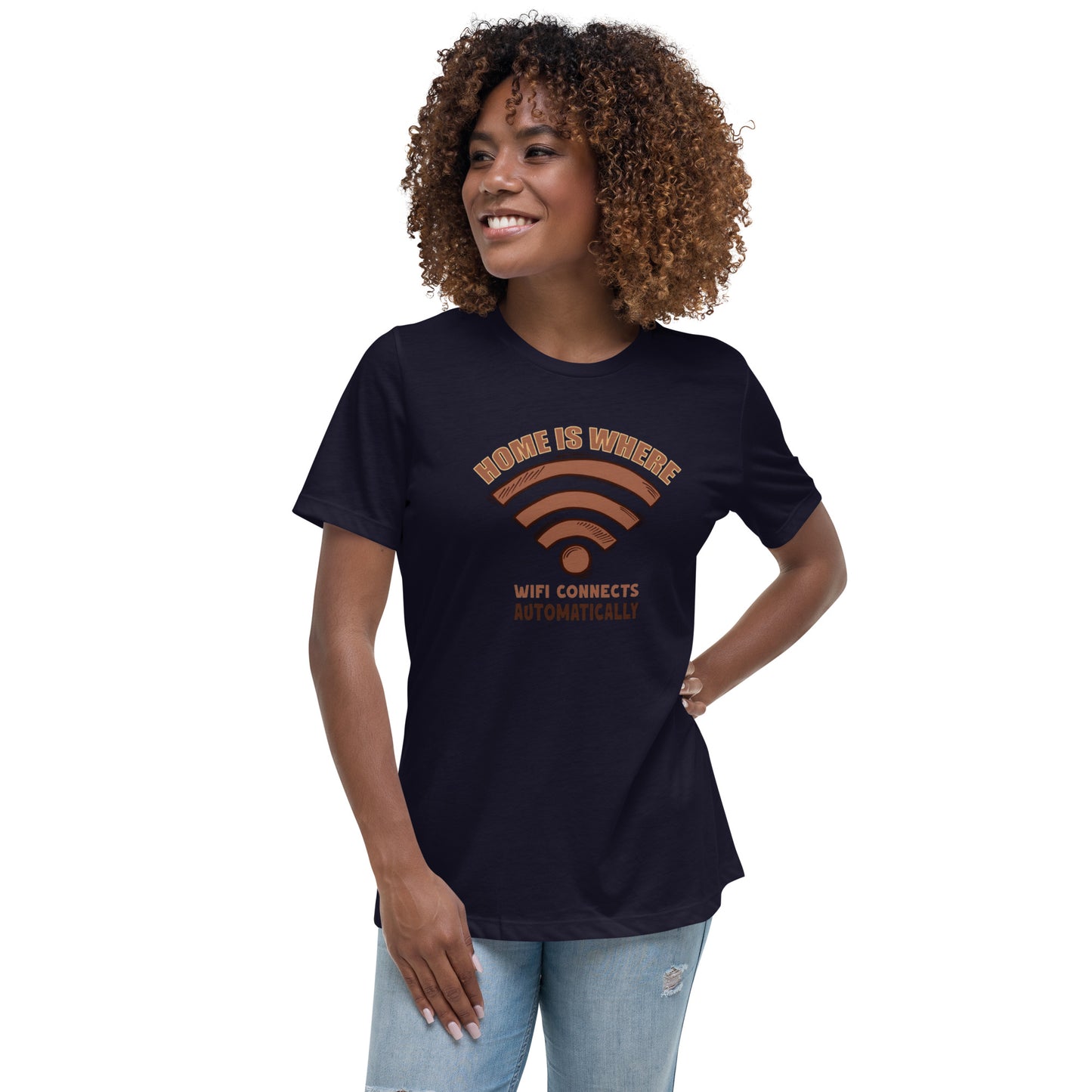 Home is Where the WiFi Is: Women's Relaxed Comfort Tee