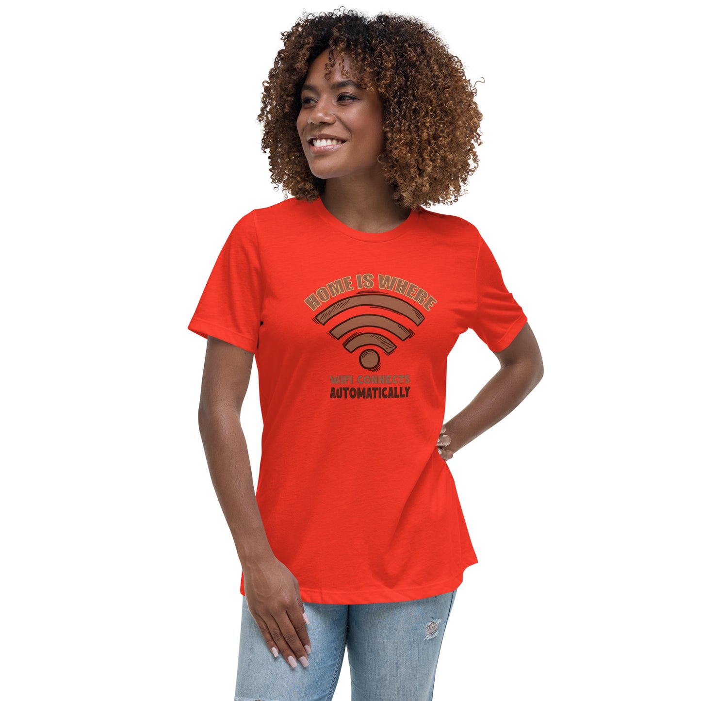 Home is Where the WiFi Is: Women's Relaxed Comfort Tee